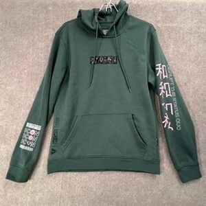 Brooklyn Cloth Men Hoodie Med Green Graphic Floral Icon‎ Disrupt the Status Quo